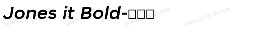 Jones it Bold字体转换